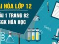 Đáp án bài 1 trang 82 sách giáo khoa hóa học 12