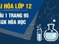 Giải bài 1 trang 95 sách giáo khoa Hóa lớp 12