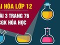 Đáp án bài 3 trang 76 sách giáo khoa hóa học 12