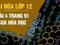 Đáp án bài 4 trang 91 sách giáo khoa hóa học 12