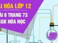 Đáp án bài 6 trang 73 sách giáo khoa hóa học 12