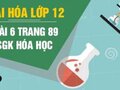 Bài 6 trang 89 sgk Hóa 12