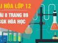 Giải hóa lớp 12: Đáp án bài 8 trang 89 SGK hóa học