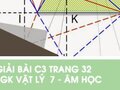 Giải bài C3 trang 32 sách giáo khoa Vật lý  7 - Âm học
