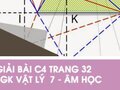 Giải bài C4 trang 32 sách giáo khoa Vật lý  7 - Âm học