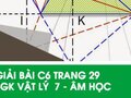 Giải bài C6 trang 29 sách giáo khoa Vật lý  7 - Âm học
