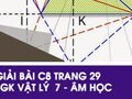 Giải bài C8 trang 29 sách giáo khoa Vật lý  7 - Âm học