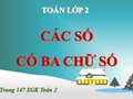 Giải bài Các số có 3 chữ số trang 147 SGK Toán 2