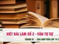 Viết bài làm văn số 2: Văn tự sự