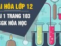 Giải hóa lớp 12: Đáp án bài 1 trang 103 SGK hóa học