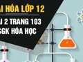 Đáp án bài 2 trang 103 sách giáo khoa hóa học 12