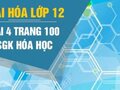 Bài 4 trang 100 sgk Hóa học 12