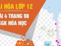 Bài 4 trang 98 SGK Hóa học 12
