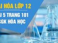 Bài 5 trang 101 sgk Hóa học 12