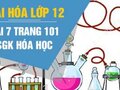 Bài 7 trang 101 SGK Hóa học 12