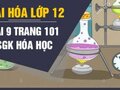 Bài 9 trang 101 sgk Hóa học 12