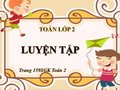Hướng dẫn giải bài Luyện tập trang 159 SGK Toán 2