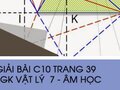 Giải bài C10 trang 39 sách giáo khoa Vật lý 7 - Âm học