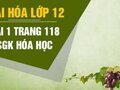 Bài 1 trang 118 SGK Hóa 12