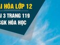 Bài 3 trang 119 sgk Hóa 12