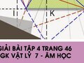 Giải bài 4 trang 46 sách giáo khoa Vật lý  7 - Âm học