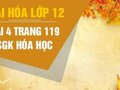 Bài 4 trang 119 sgk Hóa 12