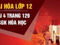 Giải bài 4 trang 129 sách giáo khoa Hóa lớp 12