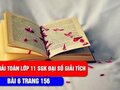 Bài 6 trang 156 SGK Toán 11