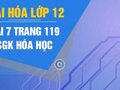 Bài 7 trang 119 sgk Hóa 12