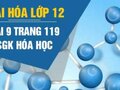 Bài 9 trang 119 sgk Hóa 12