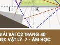 Giải bài C2 trang 40 sách giáo khoa Vật lý  7 - Âm học