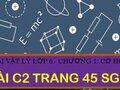 Bài C2 trang 45 sgk Vật lí lớp 6