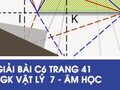 Giải bài C6 trang 41 sách giáo khoa Vật lý  7 - Âm học