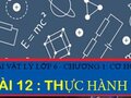 Thực hành xác định khối lượng riêng của sỏi