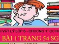 Bài 1 trang 54 sgk Vật lí 6