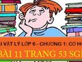 Bài 11 trang 53 sgk Vật lí 6