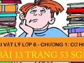 Bài 13 trang 53 SGK Vật lí 6