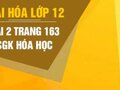 Bài 2 trang 163 SGK hóa học 12