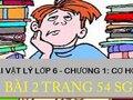 Bài 2 trang 54 SGK Vật lí 6