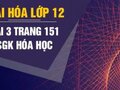 Giải bài 3 trang 151 sách giáo khoa Hóa lớp 12