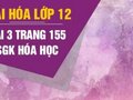 Giải bài 3 trang 155 sách giáo khoa Hóa lớp 12