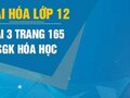 Giải bài 3 trang 165 sách giáo khoa Hóa lớp 12
