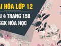 Giải bài 4 trang 158 sách giáo khoa Hóa lớp 12