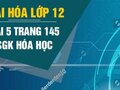 Giải bài 5 trang 145 sách giáo khoa Hóa lớp 12