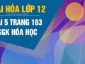 Giải bài 5 trang 163 sách giáo khoa Hóa lớp 12