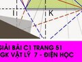 Giải bài C1 trang 51 sách giáo khoa Vật lý  7 - Điện học