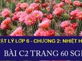 Bài C2 trang 60 sgk Vật lí lớp 6