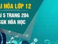 Giải bài 5 trang 204 sách giáo khoa Hóa lớp 12