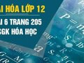 Đáp án bài 6 trang 205 sách giáo khoa hóa học 12