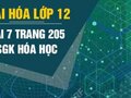 Giải bài 7 trang 205 sách giáo khoa Hóa lớp 12
